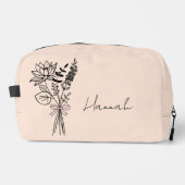 Benutzerdefiniertes Geschenk für Bridesmaid Blumen Waschbeutel (Vorderseite)