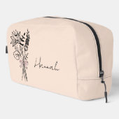 Benutzerdefiniertes Geschenk für Bridesmaid Blumen Waschbeutel (Rechte Ecke)