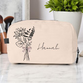 Benutzerdefiniertes Geschenk für Bridesmaid Blumen Waschbeutel