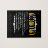 Benutzerdefiniertes Geschenk für Buchhalter Puzzle (Horizontal)