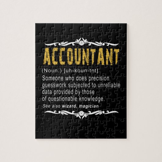 Benutzerdefiniertes Geschenk für Buchhalter Puzzle (Vertikal)