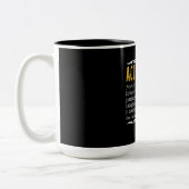 Benutzerdefiniertes Geschenk für Buchhalter Zweifarbige Tasse (Links)