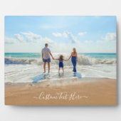 Benutzerdefiniertes Geschenk für das Foto mit Text Fotoplatte (Vorderseite)