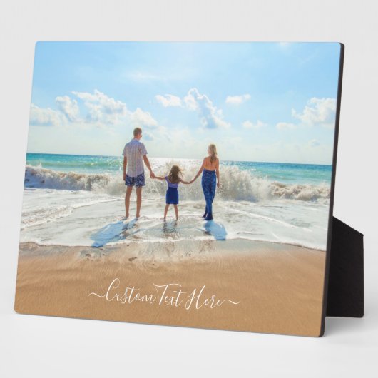 Benutzerdefiniertes Geschenk für das Foto mit Text Fotoplatte (Seite)