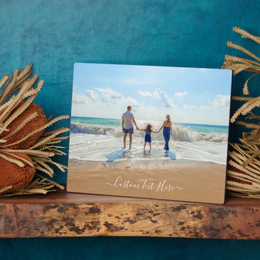 Benutzerdefiniertes Geschenk für das Foto mit Text Fotoplatte (Seite)