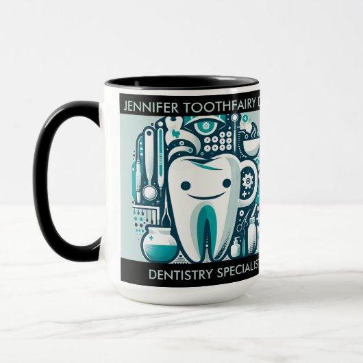 Benutzerdefiniertes Geschenk für Denstist Tasse (Links)