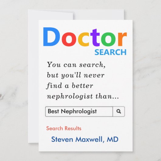 Benutzerdefiniertes Geschenk für Dermatologen Feiertagskarte (Vorderseite)