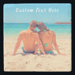 Benutzerdefiniertes Geschenk für Foto Stone Unters Steinuntersetzer<br><div class="desc">Individuelle Foto- und Textsteinstruktur-Untersetzer - Ihr eigenes Design - Sonderformat - Personalisierte Familie / Freunde oder Persönliches Marmorsteinstück - Untersetzer hinzufügen - Neu formatieren und verschieben oder entfernen und hinzufügen / Bild mit Anpassungs-Tool. Wählen Sie / fügen Sie Ihren Lieblings-Schriftart / Farbe / Größe! Sie können dieses Design auf mehr...</div>