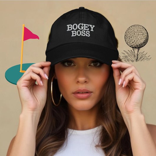 Benutzerdefiniertes Geschenk für Golfspieler Bestickte Baseballkappe