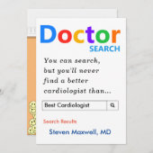 Benutzerdefiniertes Geschenk für Kardiologen Feiertagskarte (Vorne/Hinten)