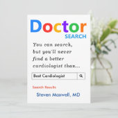 Benutzerdefiniertes Geschenk für Kardiologen Feiertagskarte (Stehend Vorderseite)