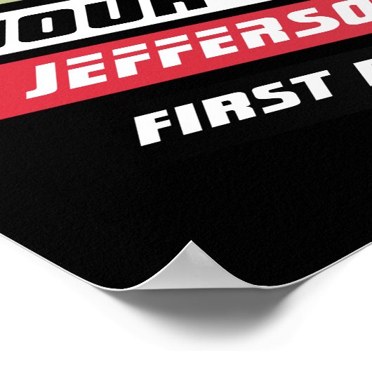 Benutzerdefiniertes Geschenk für Lacrosse Player i Poster (Ecke)