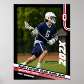 Benutzerdefiniertes Geschenk für Lacrosse Player i Poster (Vorne)