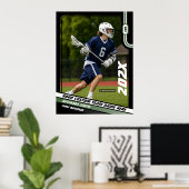 Benutzerdefiniertes Geschenk für Lacrosse Player i Poster (Heimbüro)