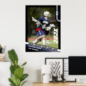 Benutzerdefiniertes Geschenk für Lacrosse Player i Poster (Heimbüro)