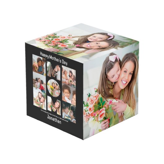 Benutzerdefiniertes Geschenk für Mama Mütter Tag 1 Würfel (Vorderseite Schrägansicht)