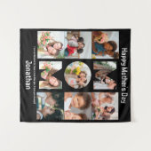 Benutzerdefiniertes Geschenk für Mama Mütter Tag 9 Wandteppich (Vorderseite (Horizontal))