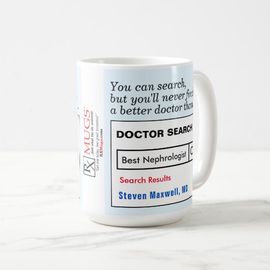 Benutzerdefiniertes Geschenk für Nephrologistische Kaffeetasse (VorderseiteRechts)
