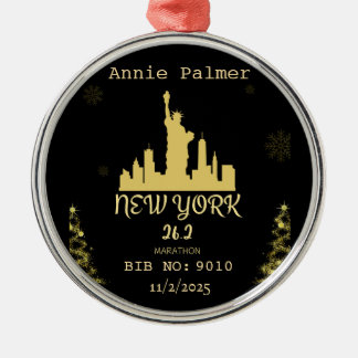 Benutzerdefiniertes Geschenk für New York Marathon Ornament Aus Metall
