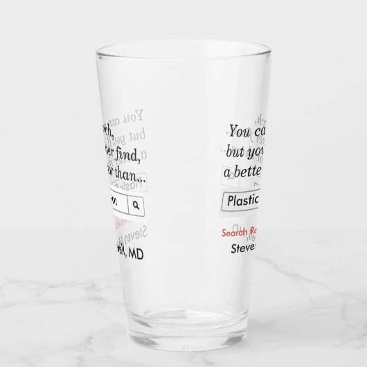 Benutzerdefiniertes Geschenk für Plastikchirurg Glas (Links)