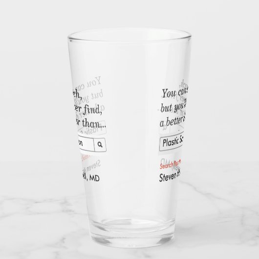 Benutzerdefiniertes Geschenk für Plastikchirurg Glas (Rechts)