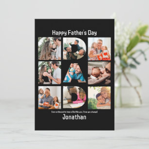Benutzerdefiniertes Geschenk für Vater Väter Tag 9 Feiertagskarte