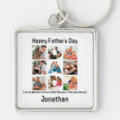 Benutzerdefiniertes Geschenk für Vater Väter Tag 9 Schlüsselanhänger (Vorne)