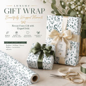 Benutzerdefiniertes Geschenkpapier | Silber- & Fei