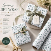 Benutzerdefiniertes Geschenkpapier | Silber- & Fei