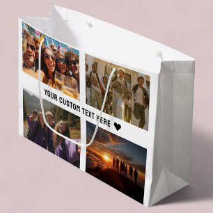 Benutzerdefiniertes Geschenkwrap mit 8-Foto-Keepak Große Geschenktüte