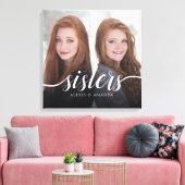 Benutzerdefiniertes Geschwister Sisters Foto Handw Leinwanddruck (Insitu (Wohnzimmer))