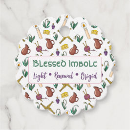 Benutzerdefiniertes gesegnetes Imbolc-Licht-Erneue Geschenkanhänger