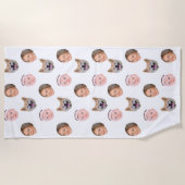 Benutzerdefiniertes Gesicht, benutzerdefiniertes F Strandtuch (Vorderseite)