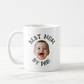 Benutzerdefiniertes Gesicht Beste Mama von Par Kaffeetasse
