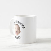 Benutzerdefiniertes Gesicht Bester Opa von Par  Kaffeetasse (Vorderseite Links)