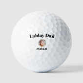 Benutzerdefiniertes Gesicht Bester Vater Michael N Golfball (Vorderseite)