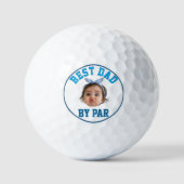Benutzerdefiniertes Gesicht Bester Vater nach Par Golfball (Vorderseite)