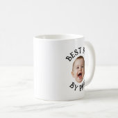 Benutzerdefiniertes Gesicht Bester Vater von Par  Kaffeetasse (VorderseiteRechts)