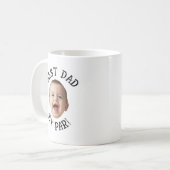 Benutzerdefiniertes Gesicht Bester Vater von Par  Kaffeetasse (Vorderseite Links)