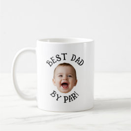 Benutzerdefiniertes Gesicht Bester Vater von Par Kaffeetasse