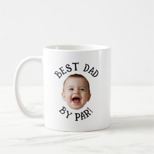 Benutzerdefiniertes Gesicht Bester Vater von Par  Kaffeetasse