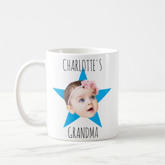 Benutzerdefiniertes Gesicht Einzigartiges Bürogesc Kaffeetasse (Links)