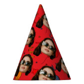 Benutzerdefiniertes Gesicht Geburtstag Foto Party Partyhütchen (Rechts)