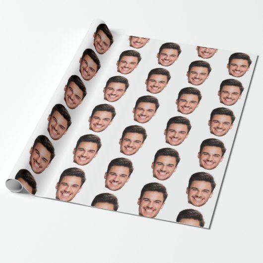 Benutzerdefiniertes Gesicht Geschenkpapier (Ungerollt)