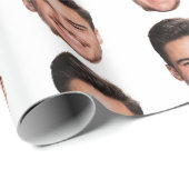 Benutzerdefiniertes Gesicht Geschenkpapier (Rolleneckpunkt)