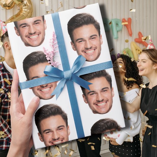 Benutzerdefiniertes Gesicht Geschenkpapier