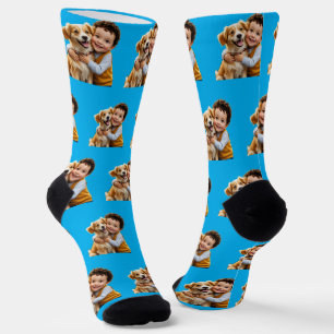Benutzerdefiniertes Gesicht Kinder Haustiere Perso Socken