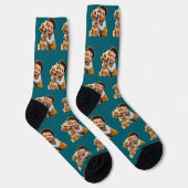 Benutzerdefiniertes Gesicht Kinder Haustiere Perso Socken (Rechts)