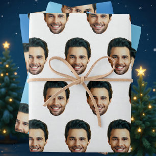 Benutzerdefiniertes Gesicht Lustige benutzerdefi Geschenkpapier Set