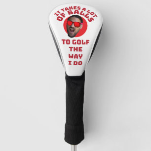 Benutzerdefiniertes Gesicht Lustiger Golf-Spruch E Golf Headcover